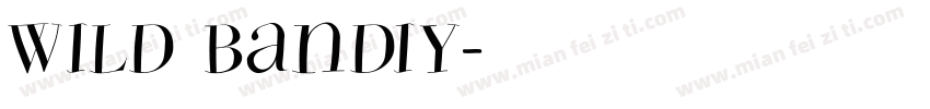 Wild Bandiy字体转换